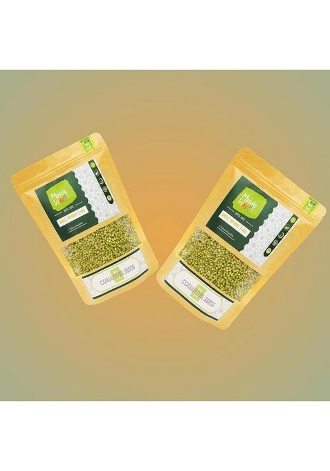 TheMasalewale 200gm Coriander Seeds Whole|Khada Dhaniya/Sabut Dhaniya Deshi|Sundried Sortex Cleaned Rich In Essential Oil|Natural Green|No Added Flavours And Colour|100% Natural