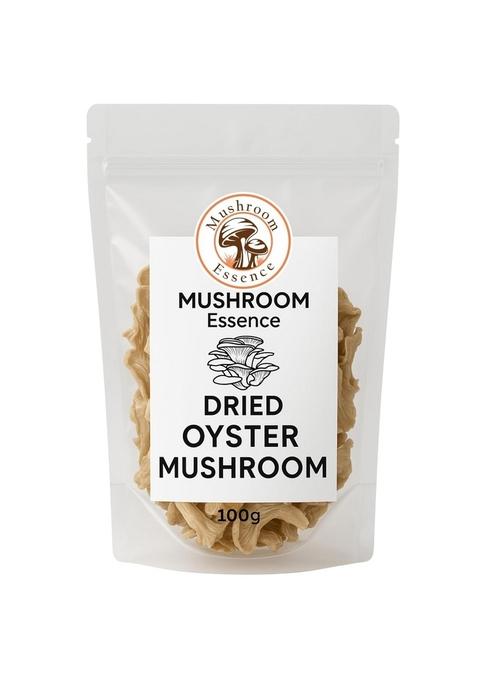 MUSHROOM ESSENCE Dried Oyster 100g Sun-Dried, Natural & Ready to Cook | Rich Umami Flavor Vegan, Gluten-Free Dhingri