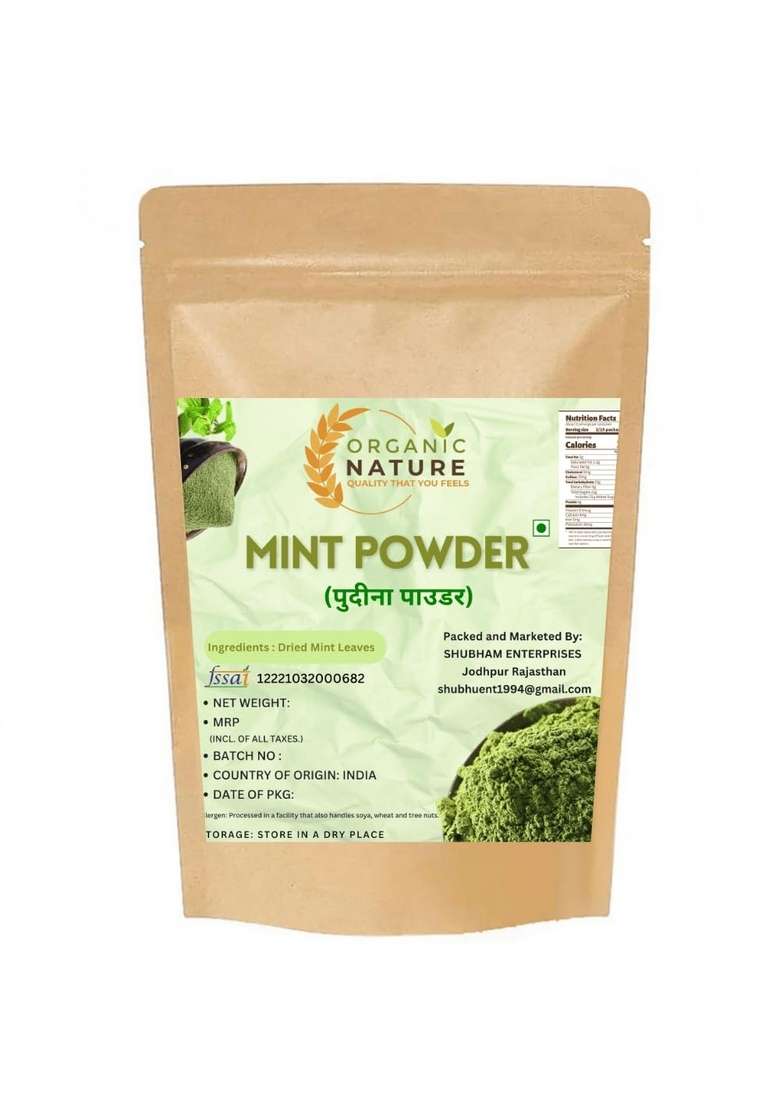 ORGANIC NATURE DRY PUDHINA POWDER PACK OF 200 GRAM - Indya