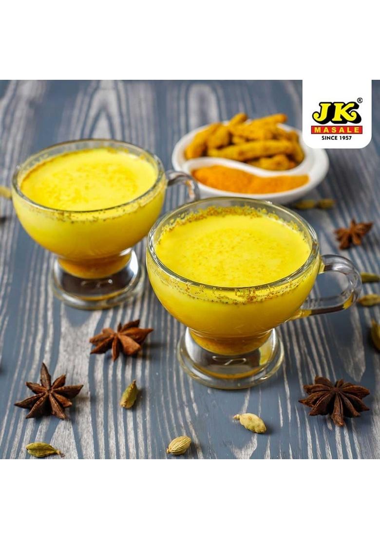 JK Haldi (Turmeric) Powder Jar, 500g | Natural Golden Turmeric 100% Vegan NO Added Flavours and Colours Perfect for Indian Cooking (Jar Pack of 1)