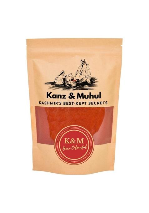 KANZ & MUHUL Kashmiri Roganjosh Spice Mix (160 Gm), Ready to Use Easy Cook Instant Rogan Josh Gravy, cook, 3 Step Chiken Mutton Curry Recipe, Gravy Masala, Mix, Fresh Ingredients Spices, No Colours or Flavours 160 Grm