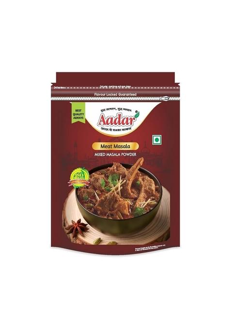 AADAR Nihari Meat Masala Powder 200g Zipper Pack | Premium Spices for Chicken and Curry, 200gm