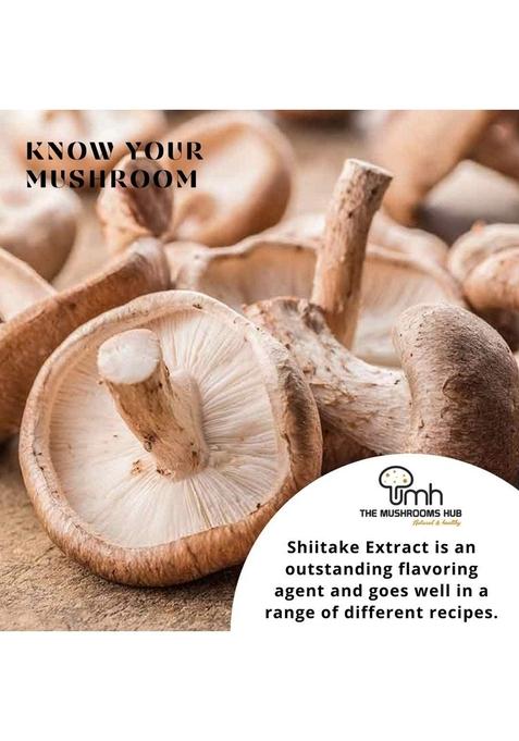 The Mushrooms Hub Dried Shiitake Powder Extract For Cooking (100 Gm)