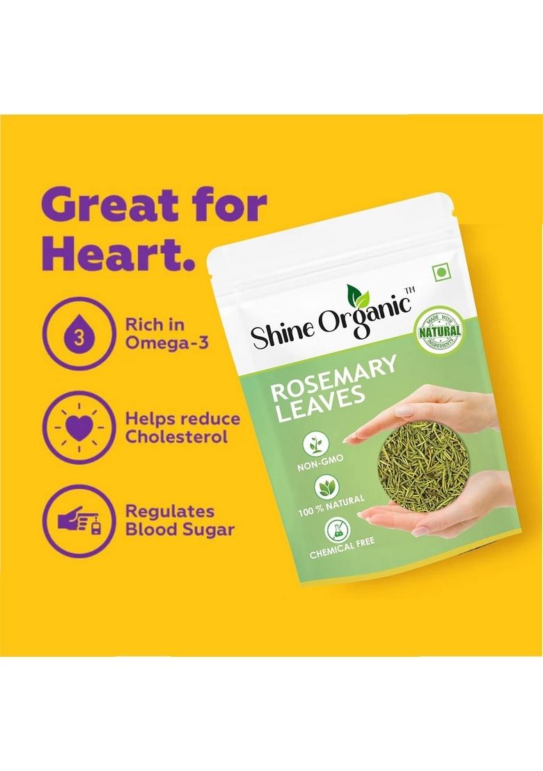 Shine Organic Rosemary Dried Leaf/Leaves with Applicator