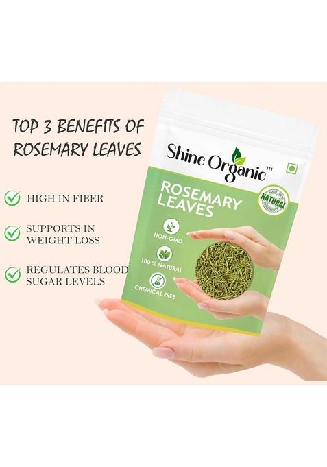 Shine Organic Rosemary Dried Leaf/Leaves with Applicator