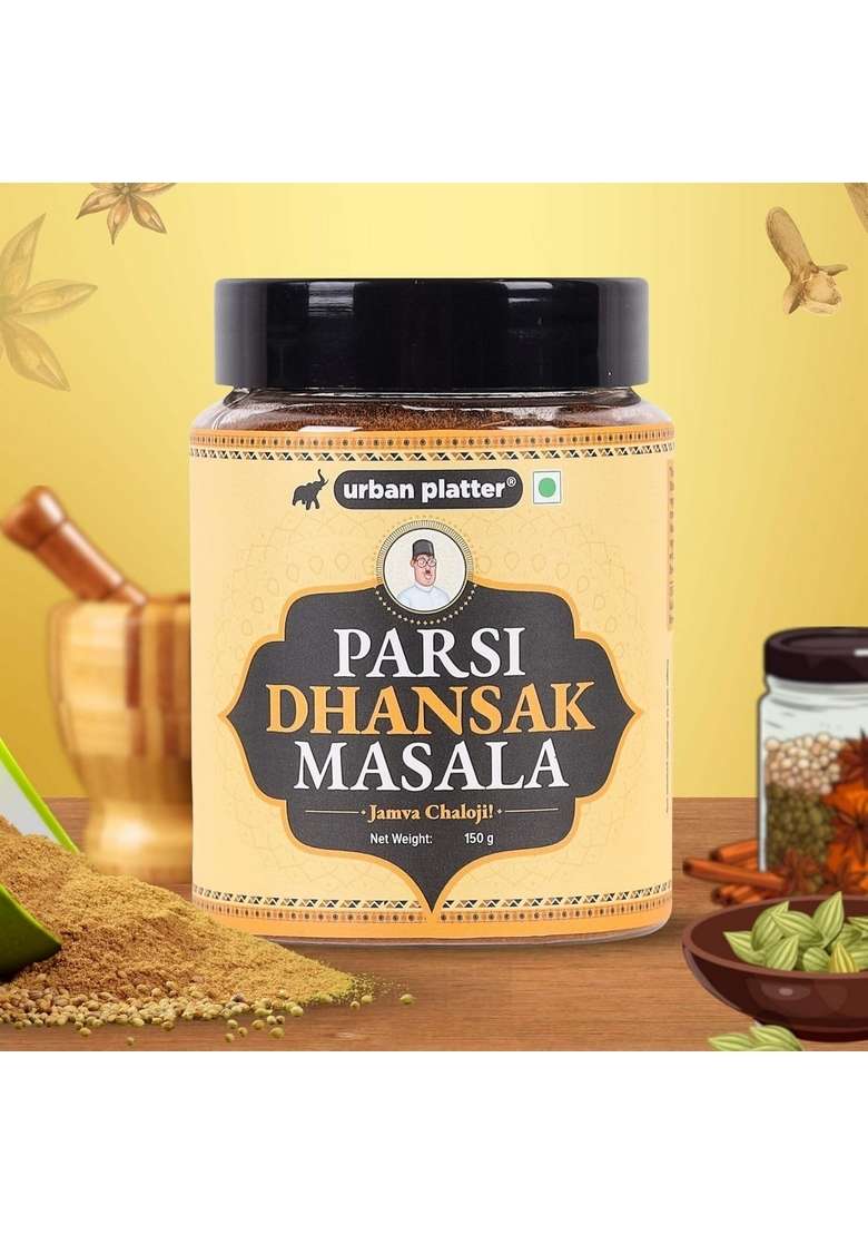 urban platter Parsi Dhansak Masala, 150g [ Aromatic and Flavourful | Artisanal Recipe Additives Preservatives-Free Natural Oils Preserved] - Indya