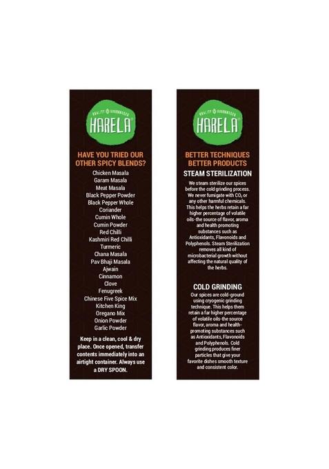 JUST GOOD FOOD CO Harela Certified Organic Chaat Masala Powder with Natural Oils | No Additives or Harmful Chemicals Cold-Pressed & Steam Sterilised Aromatic Flavourful (Pack-3)