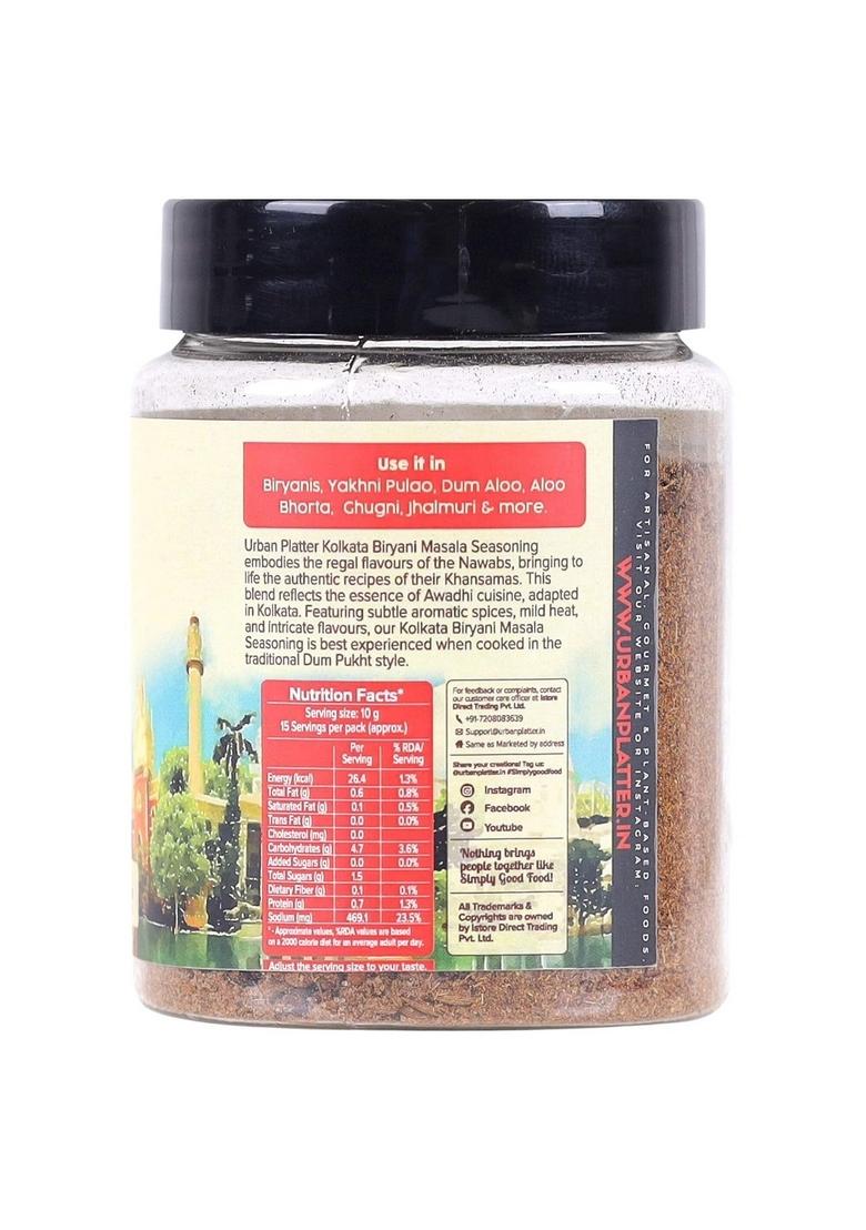 urban platter Kolkata Biryani Masala, 150g (Ready to Use | Preserved with Essential Oils)