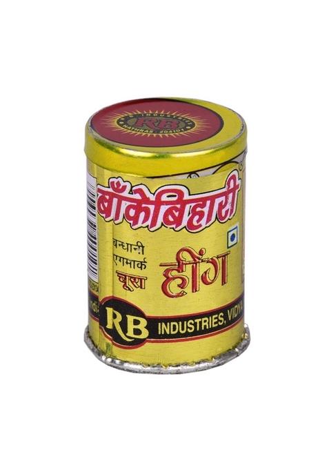 BANKEY BIHARI Yellow Bandhani Hing Powder - 120 Gm Heeng | Pack of 10 X 12 Boxes Compounded Asafoetida