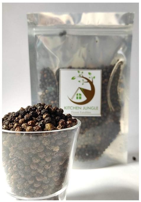 Kitchen Jungle Black Pepper Whole Corn (Kali Mirch Sabut) Grade - Big Size (200 Grams)