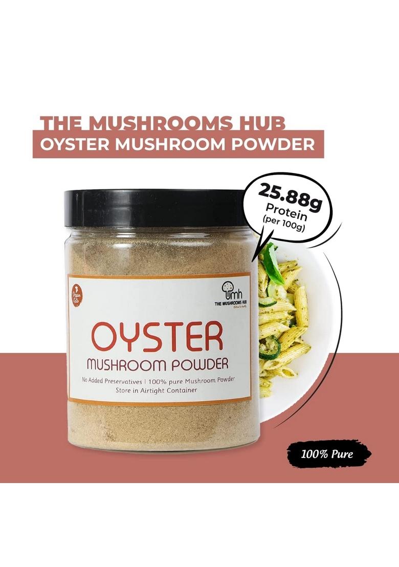 The Mushrooms Hub Oyster Mushroom Powder (200gms) No Added Preservatives | 100% Natural Dried
