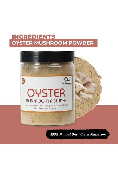 The Mushrooms Hub Oyster Mushroom Powder (200gms) No Added Preservatives | 100% Natural Dried