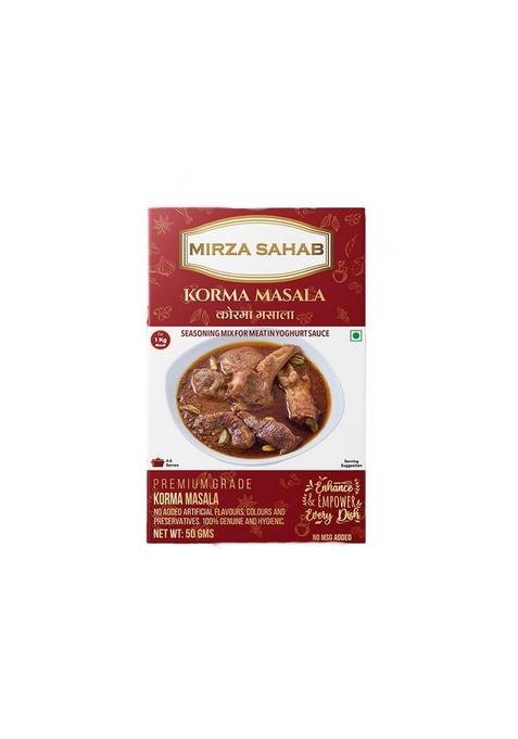 Mirza Sahab Chicken/Mutton Korma Masala | Ready-to-Cook Exotic Spice Blend Aromatic & Flavorful Powder 50 Grams