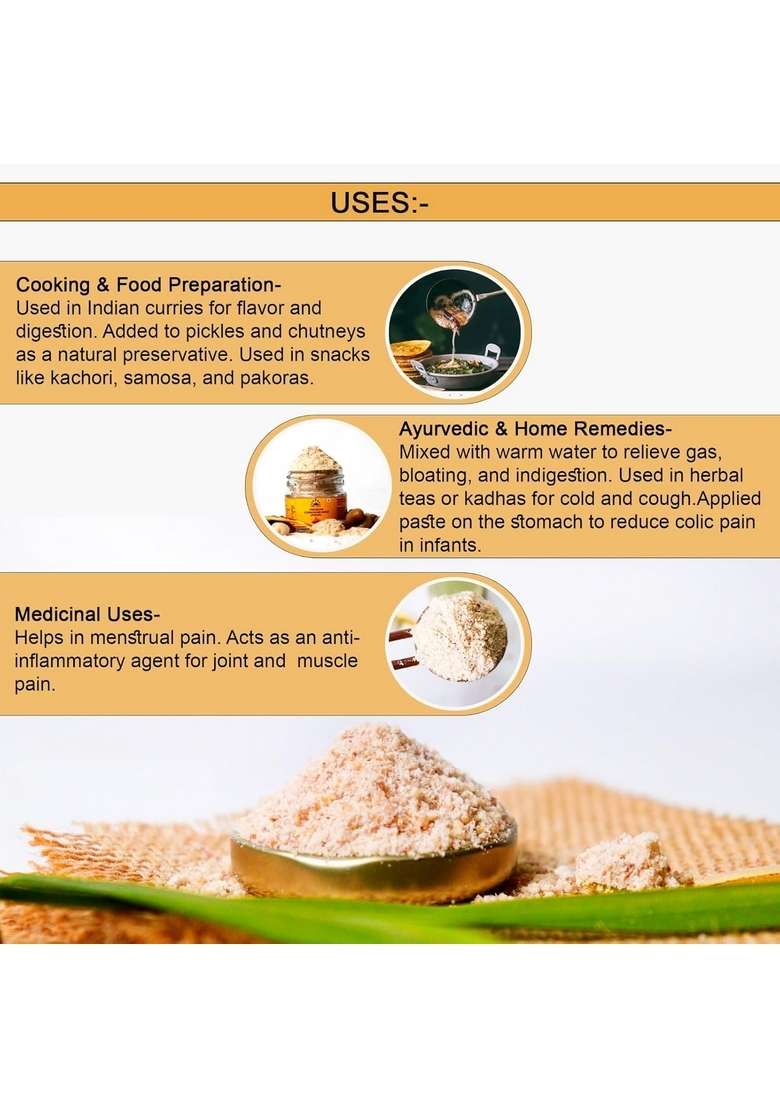 Hillpure Organic Grown by mother nature Growwn Heeng 20 gm, Compunded Asafoetida (Bandhani Hing), Strong Flavour & Aroma, Airtight Packaging for Freshness, gm Glass Bottle - Indya