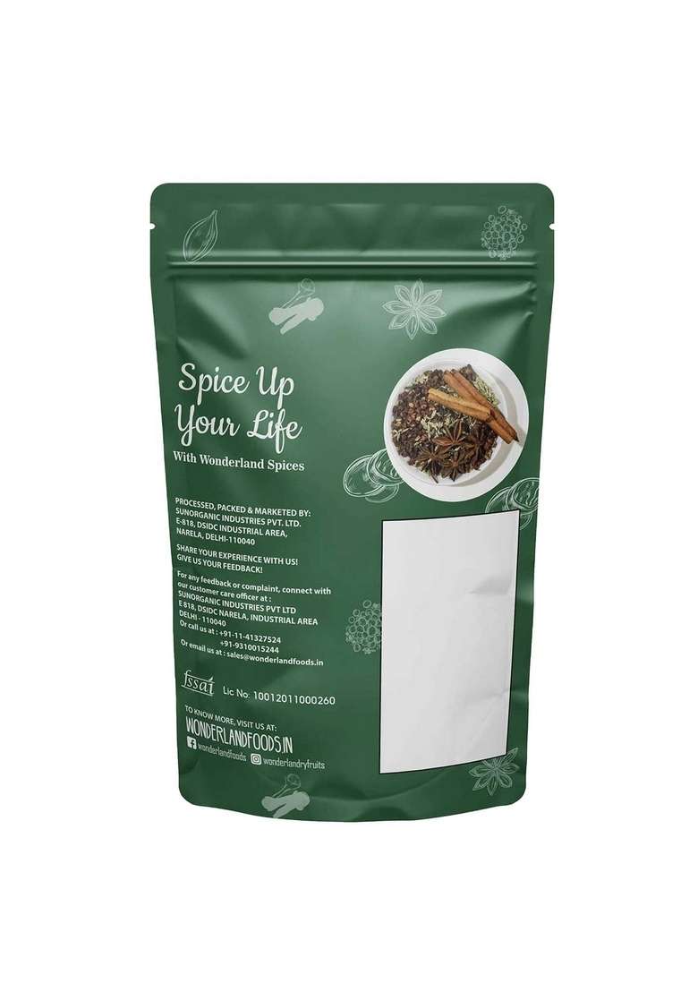 WONDERLAND FOODS (DEVICE) 250g Premium Whole Black Cardamom | Badi Elaichi/Kali Sabut Elaichi Natural Spices Antioxidants, Vitamin C High Dietary Fiber - Indya