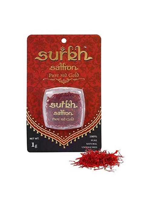 SURKH Saffron 100% Pure Natural Untouched Premium Grade 1 Kesar (1 Grams, Pack of 2)