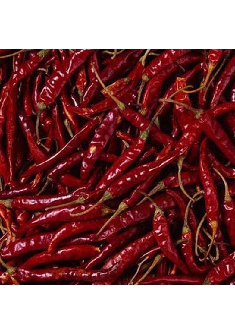 Organic Charitra Guntur chilli 400 grams- Hot Dried Red