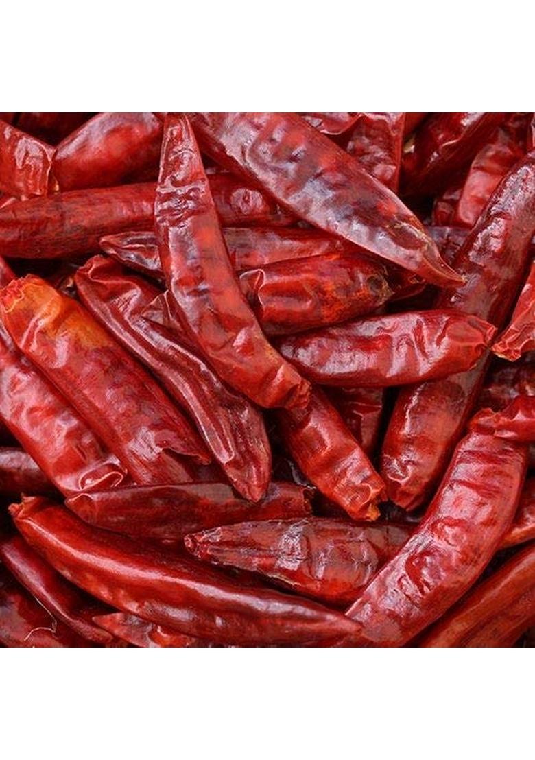 Organic Charitra Guntur chilli 400 grams- Hot Dried Red
