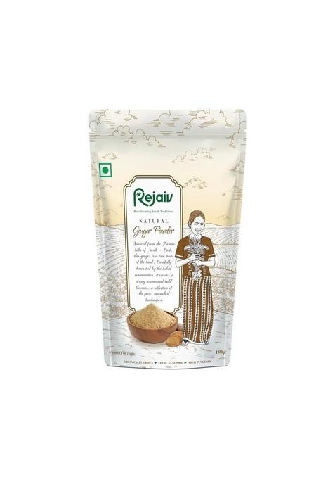 Rejaiv Ginger Powder | Pure & Natural Sourced from North East India Organically Processed 100 g Pack