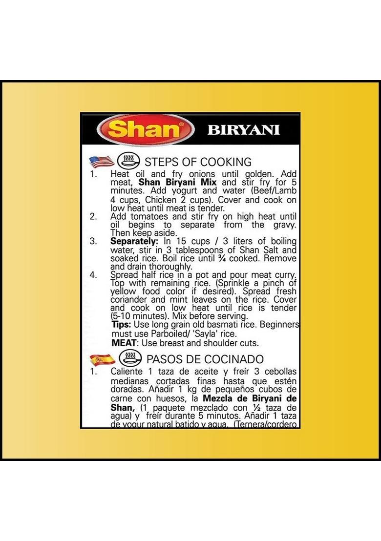 Shan Biryani Masala, 6 x 50 g