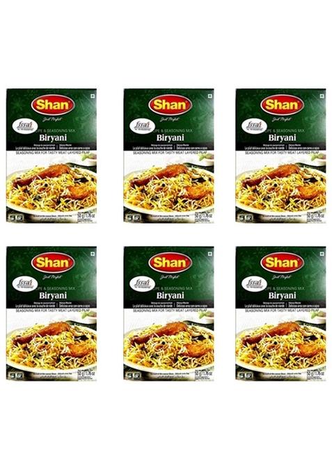 Shan Biryani Masala, 6 x 50 g