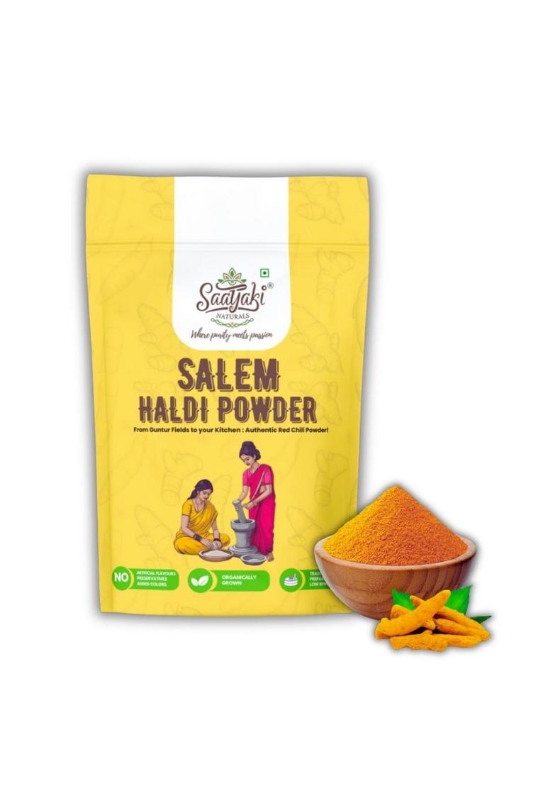 SAATYAKI NATURALS Turmeric Powder (250gm) 100% Pure, Freshly Ground Spice for Cooking, Non-GMO, Gluten-Free Perfect Curries, Marinades, and Seasoning