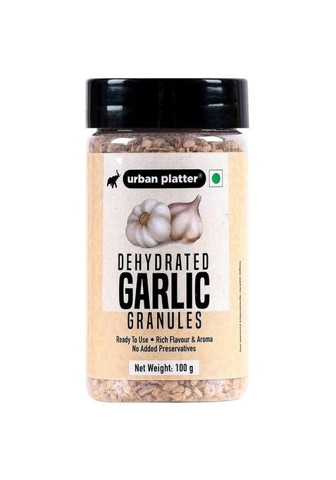 urban platter Dehydrated Garlic Granules Shaker Jar, 100g / 3.5oz [Versatile, Savoury, Great Flavour]