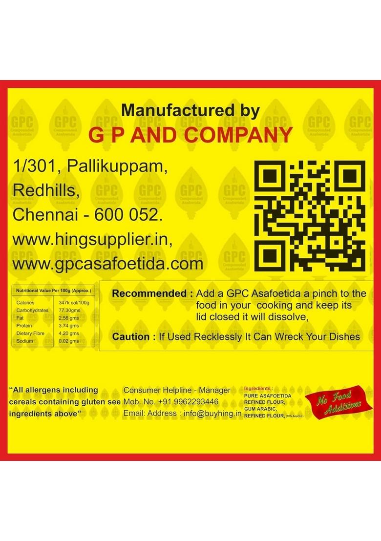 GPC Compounded Special Asafoetida/Hing Powder Pack of 2 50g | Superfine Strong Asafoetida Blend Heeng/Perungayam/Kayam Antioxidant-Rich Digestive & Aromatic Spice