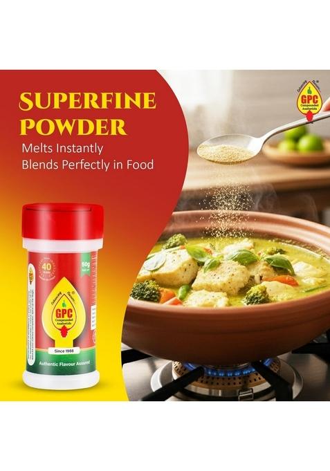 GPC Compounded Special Asafoetida/Hing Powder Pack of 2 50g | Superfine Strong Asafoetida Blend Heeng/Perungayam/Kayam Antioxidant-Rich Digestive & Aromatic Spice