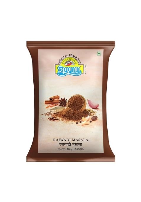 Spyran Rajwadi Garam Masala Powder | Blended Spice for Authentic Taste and Colour Ready to Use 500 grams