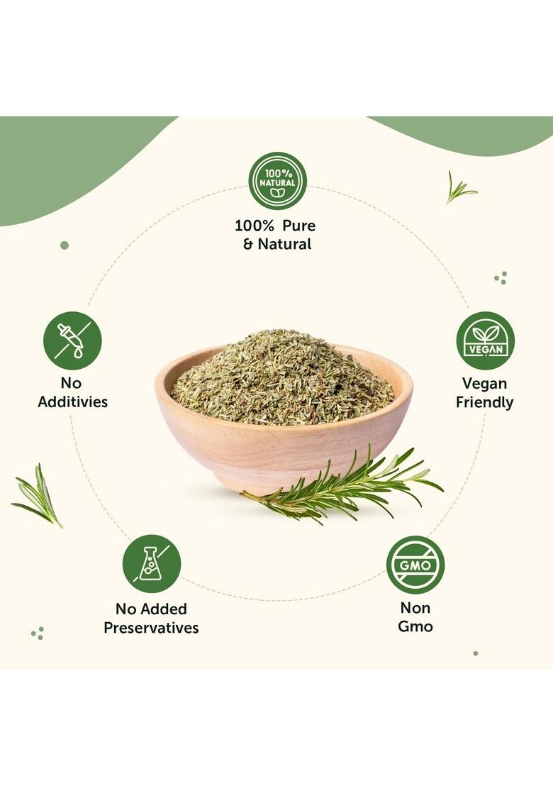 Neuherbs Rosemary Dried Leaves 50g (Pack of 1) | Rich in Antioxidants for Skin & Hair 100% Natural, No Additives Ideal Growth, Seasoning Food, Herbal Tea