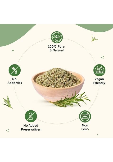 Neuherbs Rosemary Dried Leaves 50g (Pack of 1) | Rich in Antioxidants for Skin & Hair 100% Natural, No Additives Ideal Growth, Seasoning Food, Herbal Tea