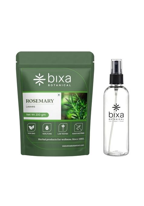 Bixa Botanical Rosemary Leaves| Top Grade Leaves From Egypt | For Seasoning, Tea & Hair FSSAI Cooking Pasta Soups Salad Chicken Herbs Supports Growth By (200 g + Spray Bottle Applicator, Rosemary)