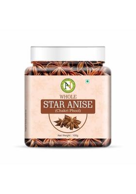 Nature Vit NatureVit Star Anise (Chakri Phool) 100g | Premium Whole Spice Strong Aroma & Bold Flavor Imported from Vietnam Ideal for Indian Cooking, Masala Chai Ayurvedic Use