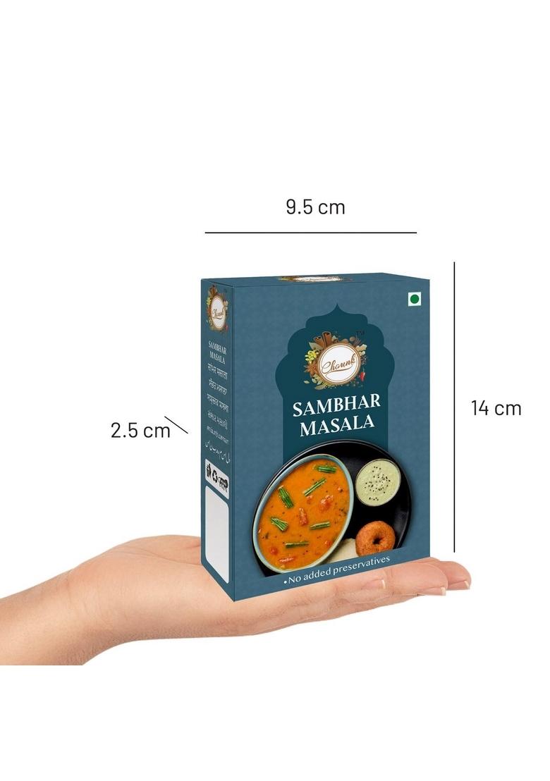 Chounk Sambhar Masala | South Indian Spice Blend 100g Pack Aromatic & Flavorful Mix for Authentic Sambar Powder