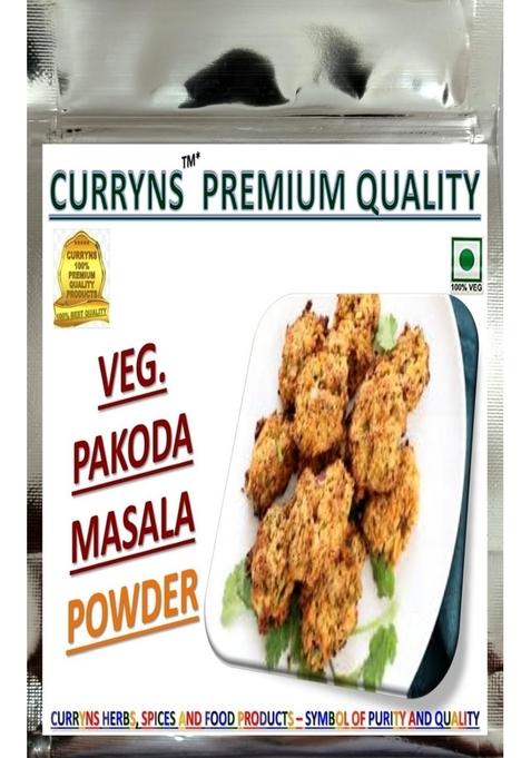 CURRYNS Veg Pakoda Masala Powder | Spices with Natural Oils |/100% Natural/ No artificial colours/ preservatives/Best Choice of Chefs/ Perfect for Cooking/ Ready to Use/ added Flavours/ Rich Aroma And Strong Flavours/Best Kitchen Companion (100 gm)