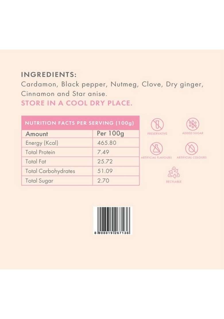 Guppy Moms Signature Blend Aromatic Tea Masala Powder with 100% Natural Ingredients | Chai Immunity Booster 50g (Pack of 1) - Indya