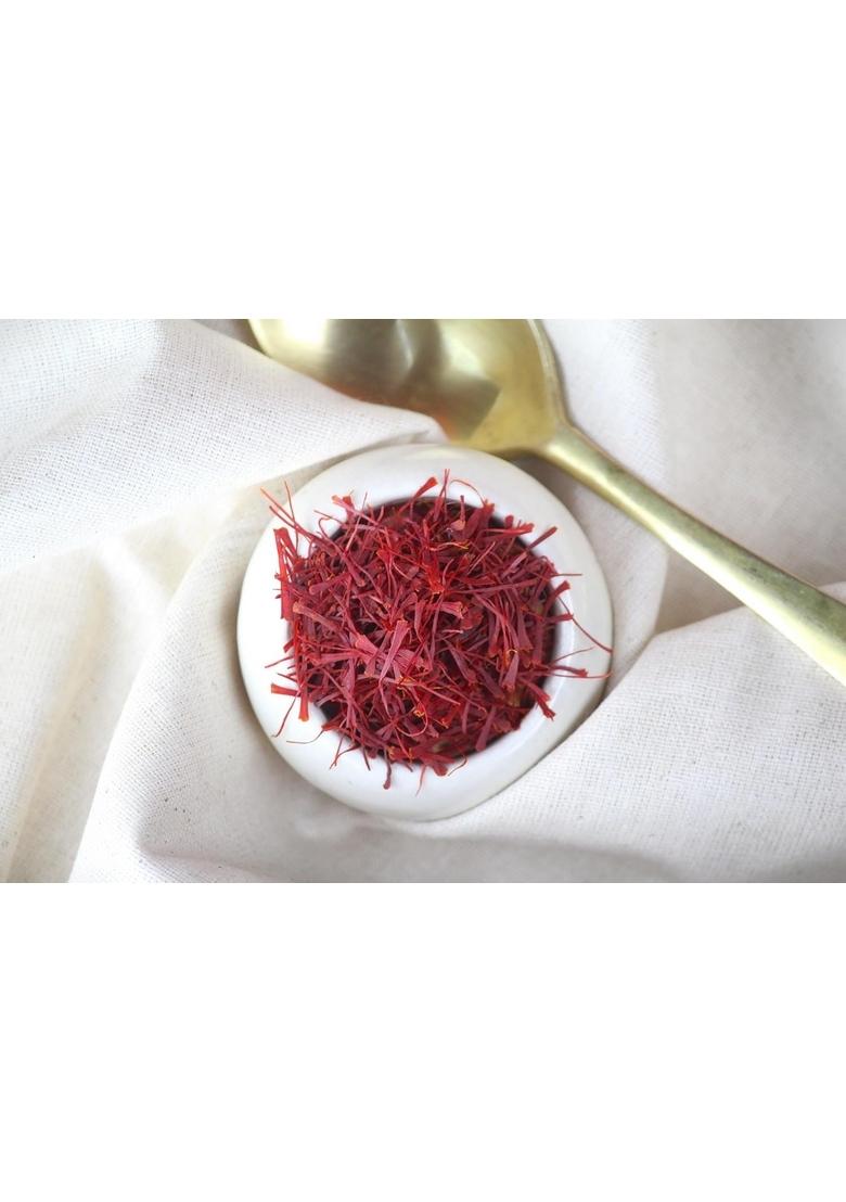 MIRACLE ARBOR Kashmiri Organic Saffron 1g GI Tag Certified Kesar Threads | Premium Grade A+ Mongra Pure Zafran for Cooking, Puja, Pregnancy, Skin Glow Handpicked & Lab-Tested
