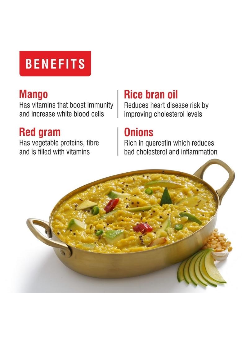 Priya Ready To Eat Mango Dal 300g (Pack of 2) I Total 600gm | Flavorful and Spicy Indian Delight Just Heat