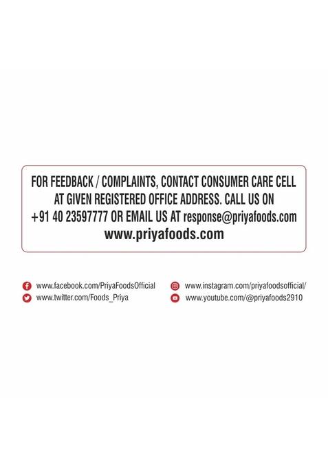 Priya Ready To Eat Mango Dal 300g (Pack of 2) I Total 600gm | Flavorful and Spicy Indian Delight Just Heat