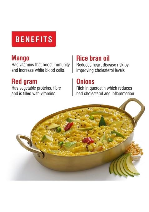 Priya Ready To Eat Mango Dal 300g (Pack of 2) I Total 600gm | Flavorful and Spicy Indian Delight Just Heat