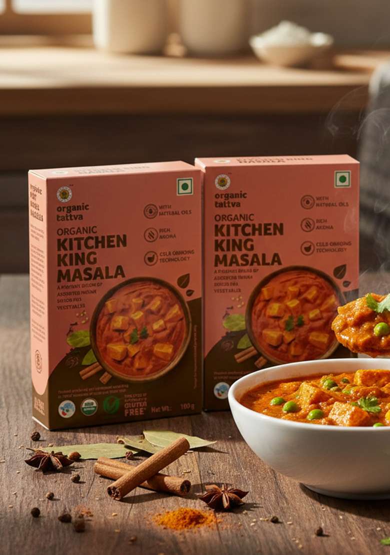 ORGANIC TATTVA Tattva, Kitchen King Masala Blend - 100 Gram (Pack of 2) - Indya
