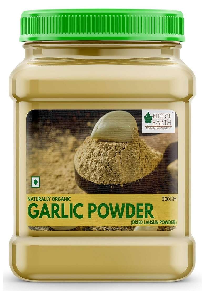 BLISS OF EARTH Combo Natural Red Onion Powder For Cooking & Hair Growth Organic Garlic Dried (Pack 2x500gm) - Indya