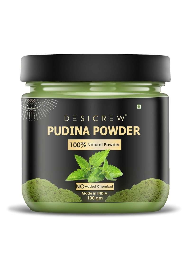 DESICREW Desi Crew Pure & Natural Pudina (Mint) Powder 100 Gm - Indya