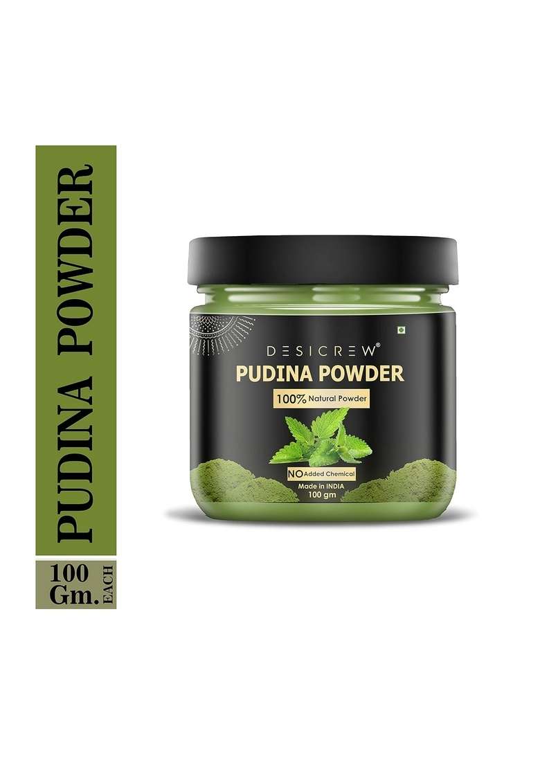 DESICREW Desi Crew Pure & Natural Pudina (Mint) Powder 100 Gm - Indya
