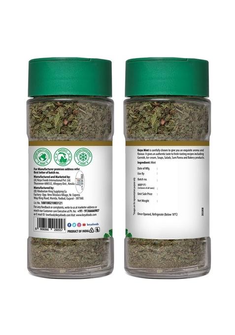 KEYA Mint | Seasoning for Meats, Soups, Sauces, Vegetables, and Beverages Rich in Antioxidants & Supports Digestion No Artificial Flavours or Colours 7g Pack 3