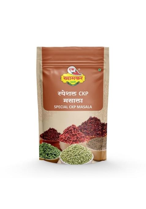 GW Khamkar SPL CKP Masala | Traditional Maharashtrian Community Recipe Aromatic Blend Signature Product Cold Pressed For Veg & Non-Veg Dishes Authentic Rich Taste No Artificial colour and Preservatives Pack of 1-185GM