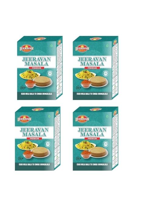 JEERAVAN Masala | Poha, Raita, Fruit Chaat No Artificial Preservatives, Colors & Flavors Taste Maker Mix of 32 Blended Healthy Spices 100% Natural Ingredients 400 gm