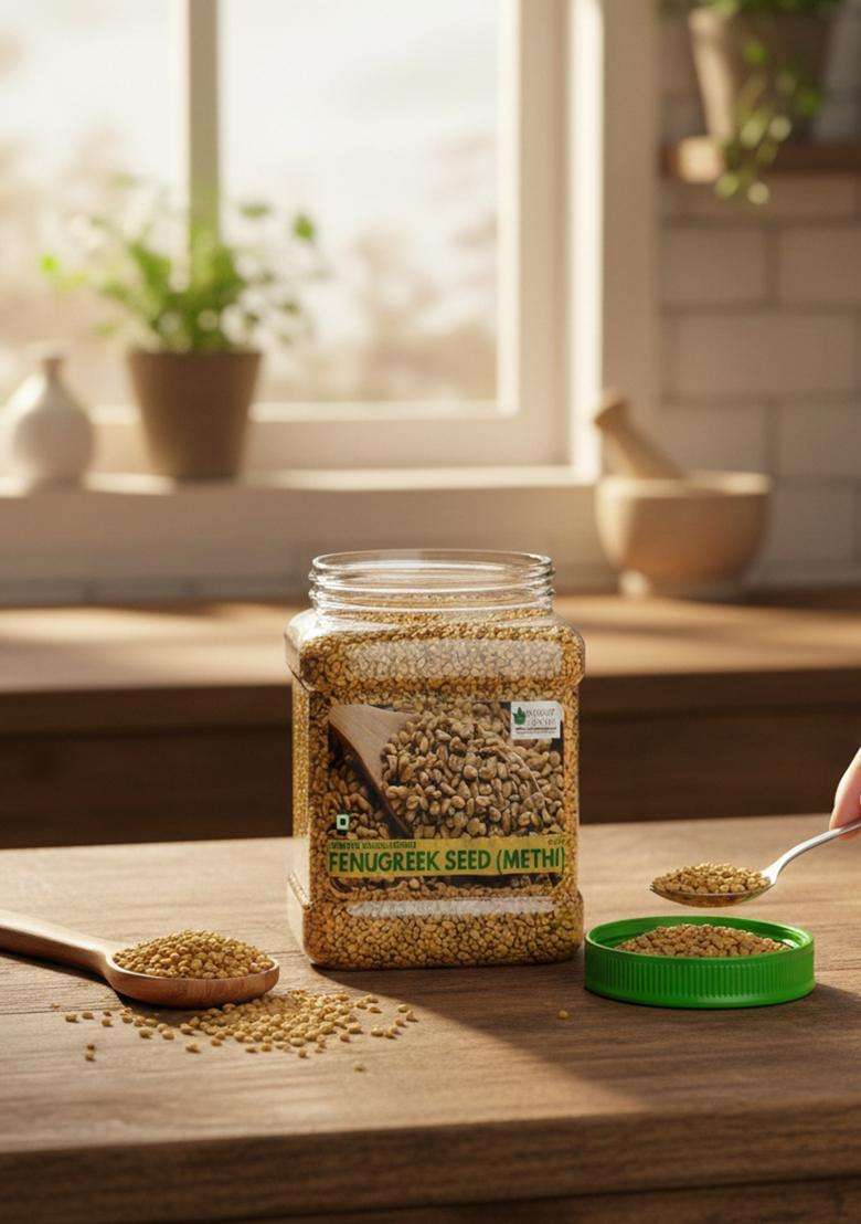 BLISS OF EARTH 700GM Certified Organic Fenugreek Seed Whole, Sabut Methi Dana - Indya