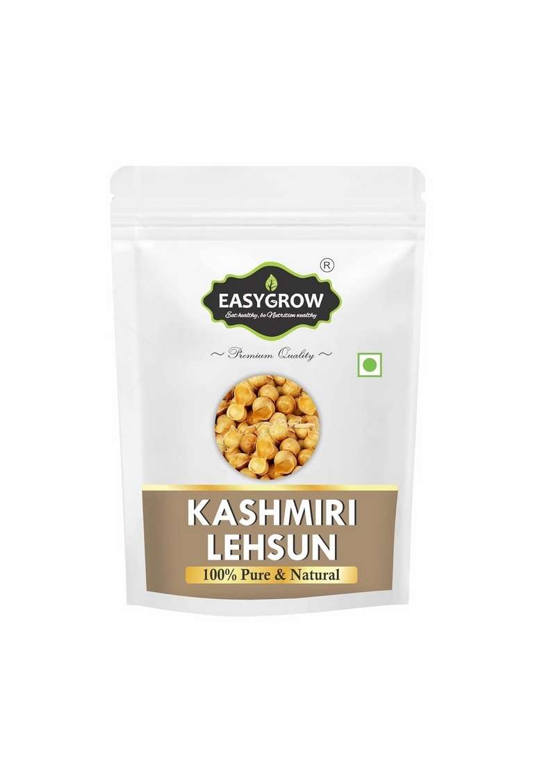 Easygrow Kashmiri Lehsun Single Clove - 100 GM Fresh & Natural Snow Mountain (100GM) - Indya